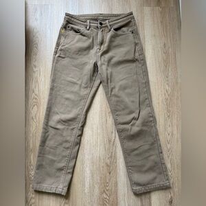Tan Straight-Leg Pants for Men
